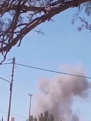 Последствия удара баллистической ракетой по военной авиабазе Муваффик Салти в Иордании