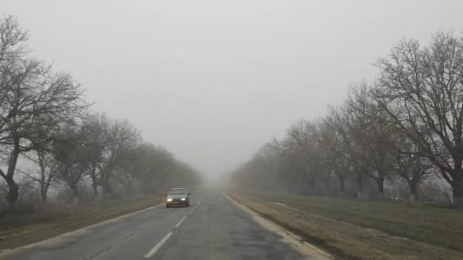 На дорогах республики местами туман