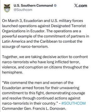 США тем временем начали еще одну войну