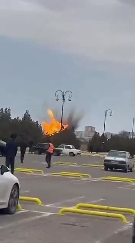 Сам момент прилёта в Азербайджане