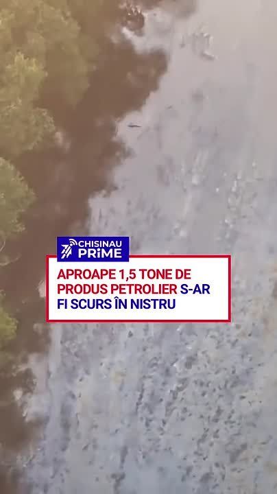 Как выглядит Днестр и пятно из нефтепродуктов, которое движется вниз по течению в сторону Приднестровья
