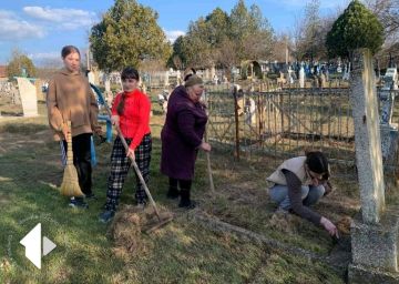 В Дубоссарском районе продолжается трудовой десант по уборке памятных мест и захоронений ветеранов войны