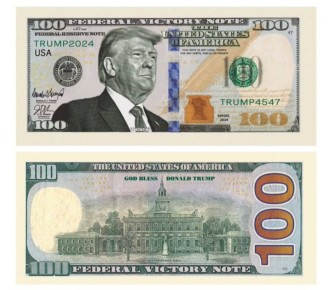 Минфин США разместит подпись Трампа на 100-долларовых банкнотах: