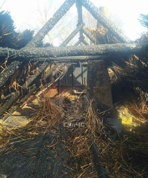В Коротном сгорела крыша частного дома