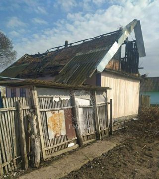 В Коротном сгорела крыша в частном доме