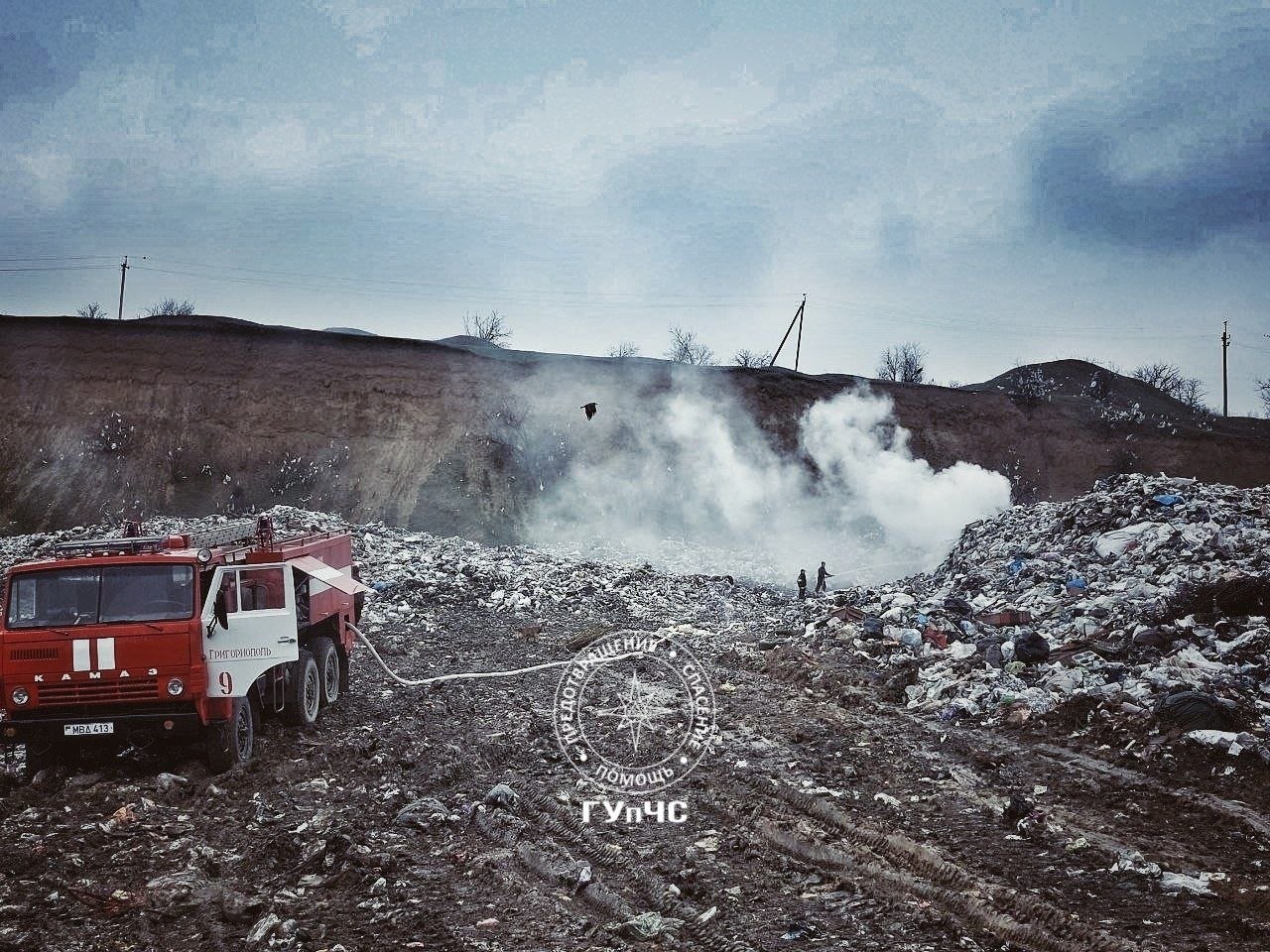 В Малаештах григориопольские огнеборцы ликвидировали возгорание мусора