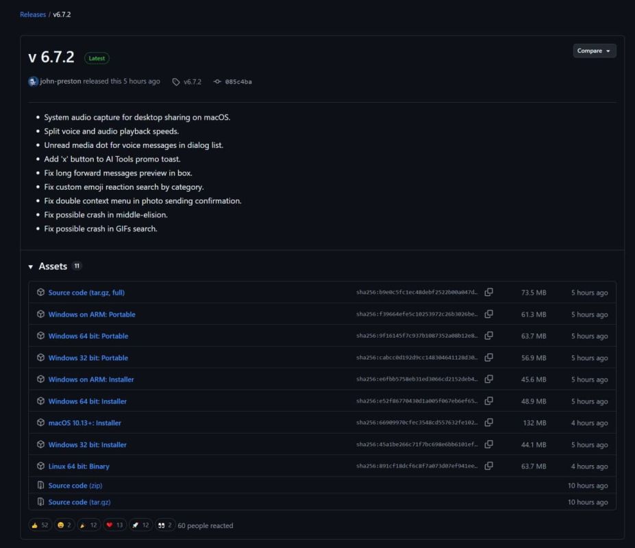 � Telegram ��������� ���������� ������ ���������� ��� � ���������� ������ ������ ��� ������������ ��������������� ������