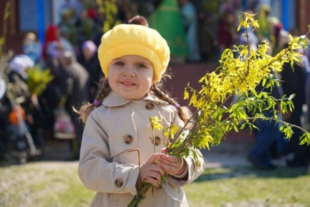 Освящение вербы на севере Приднестровья