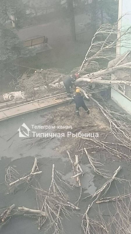 Последствия ураганного ветра в Рыбнице ликвидировать будут еще долго