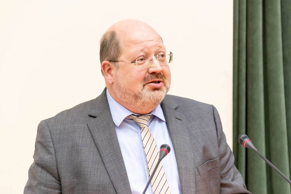 #событияМО. Друзья! 1 апреля в рамках Дипломатического модуля перед магистрантами Факультета МО выступил директор Департамента по гуманитарному сотрудничеству и правам человека (ДГЧП) МИД России Григорий Лукьянцев