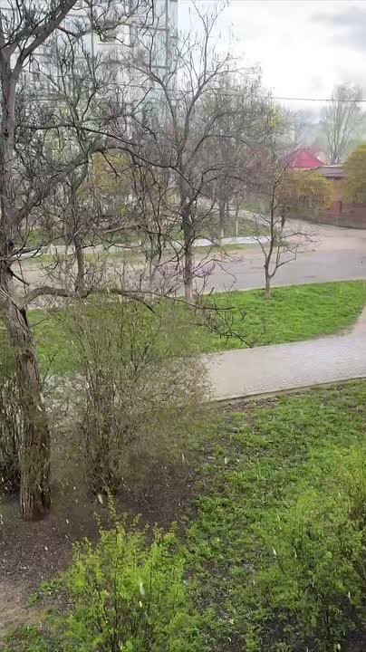 Небольшой град прошёл в Днестровске