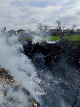 В Выхватинцах (Рыбницкий район) из-за неосторожного обращения с огнём накануне выгорело почти 3 гектара камыша