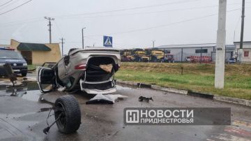 Серьезная авария на въезде в Тирасполь в районе ресторана «Фоишор»