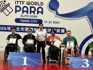 Паратеннисист Дмитрий Лавров — бронзовый призер турнира ITTF World Para Elite Taipei