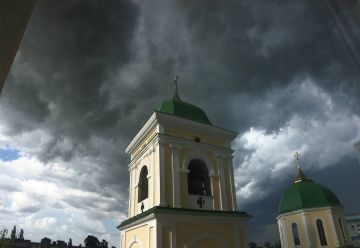 В Тирасполе прошел ливень с крупным градом