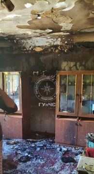 В Дубоссарах произошёл пожар в квартире Пенсионерка зажгла свечу в серванте и на время вышла в другую комнату