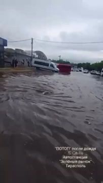 Водоворот над ливнёвкой. По всей видимости, решётка забилась и пока не почистили собралось целое озеро на автостанции