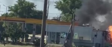 В Сарате Одесской области прилёт БПЛА по заправке