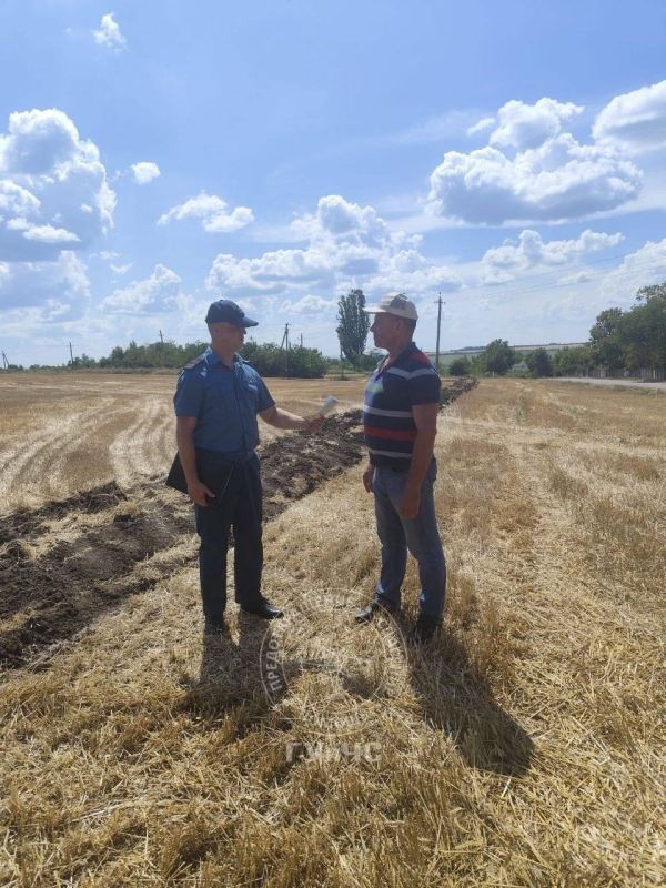 Безопасность во время уборочной кампании под контролем сотрудников ГУпЧС