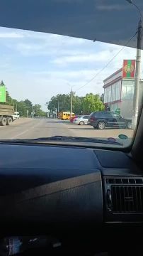 Американский школьный автобус в Слободзеи