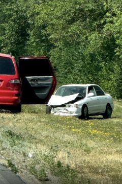 Лобовая авария на выезде из Гидирима