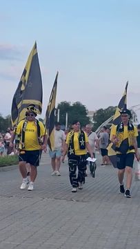 На стадионе замечены фанаты 80-го уровня