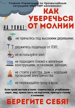 Внимание!. . По данным синоптиков, в республике ожидаются грозы, местами шквалистое усиление ветра до 15 метров в секунду