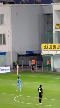 Перджони забивает под конец первого тайма, «Шериф» ведёт 1-0