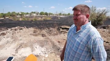 Житель Григориополя Андрей Вынту вчера одним из первых бросился останавливать огонь