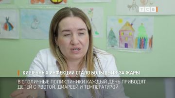 Кишечных инфекций стало больше из-за жары: в столичные поликлиники каждый день приводят детей с рвотой, диареей и температурой