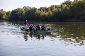 Команда «Верховный дракон» продолжает подготовку к чемпионату ПМР по гребле на «драконах»