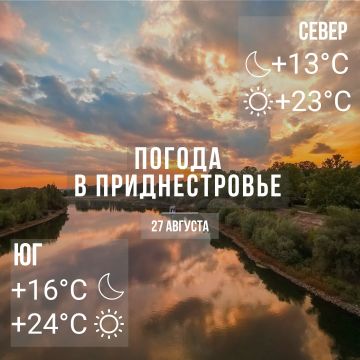 Днём – до +24°С, местами дожди