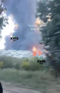 Под Киевом горит украинский вайлдберис