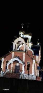 Каменка засияла по-новому. К храмовому празднику, который состоялся 28 августа, в Каменке обновили подсветку городского храма