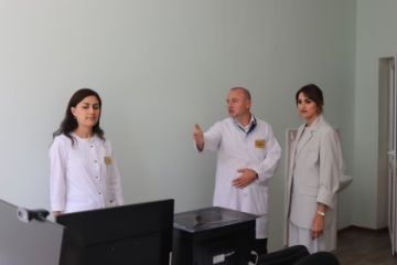 Министр здравоохранения Кристина Албул побывала с проверкой в новом онкологическом отделении Бендерской больницы