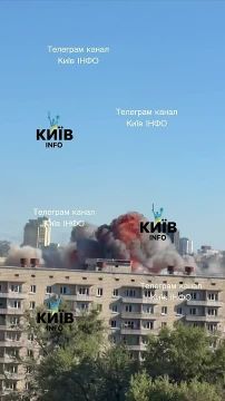 Київ обстановка…момент прямого ВЛУЧАННЯ герань-5 по будинку