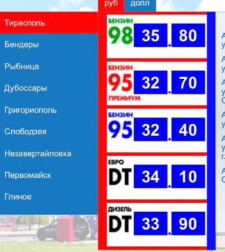 Цены на ГСМ в ПМР. Бензин +10 коп Дизель +50