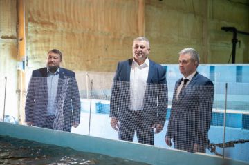 Президент Красносельский посетил форелевую ферму в Тирасполе в рамках проверки предприятий, которые обеспечивают продовольственную безопасность страны