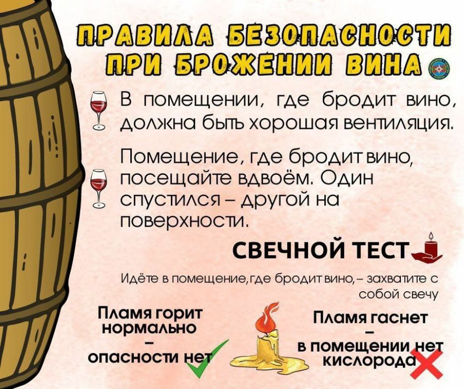 ГУпЧС: виноделие и безопасность