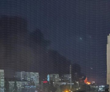 Вечерние пожары в "Эпицентре" в Одессе
