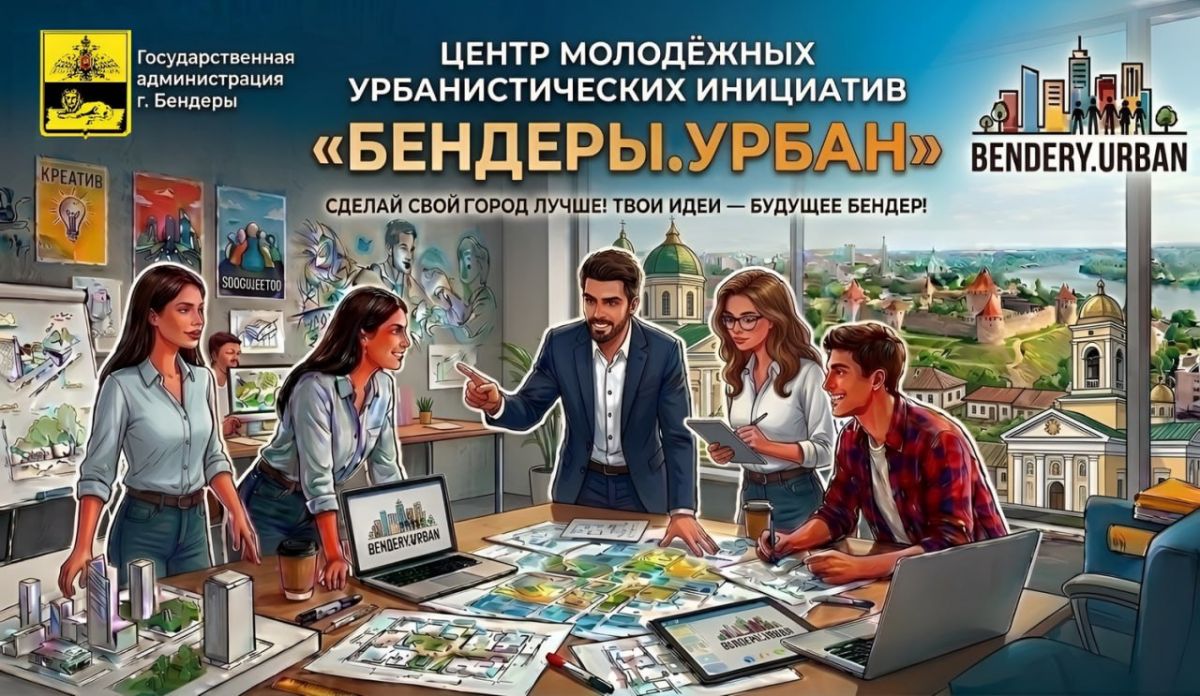 До 15 октября продолжается набор в Центр молодёжных урбанистических инициатив при Государственной администрации г. Бендеры