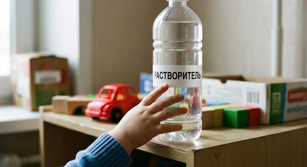 5-летний мальчик выпил растворитель