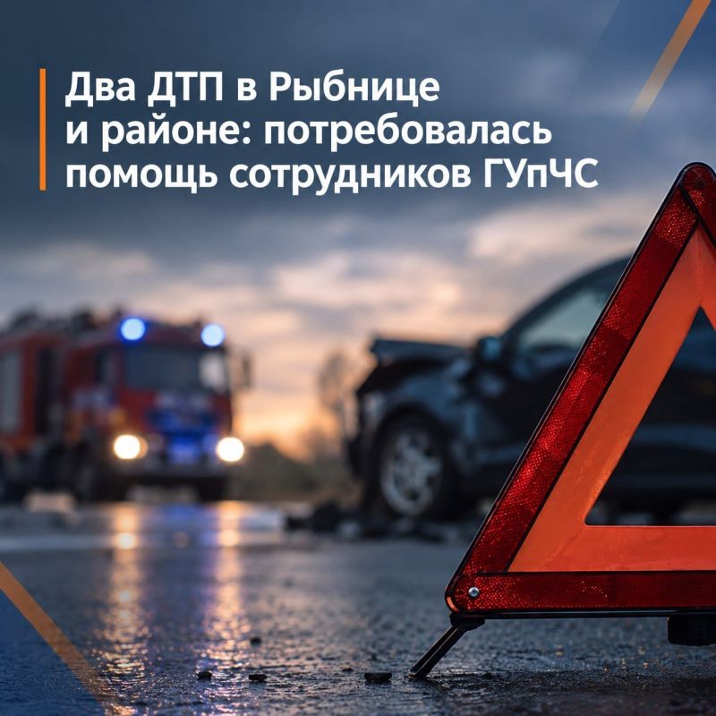 Два ДТП произошло вчера в Рыбнице и районе: спасатели вытаскивали пострадавших и автомобили
