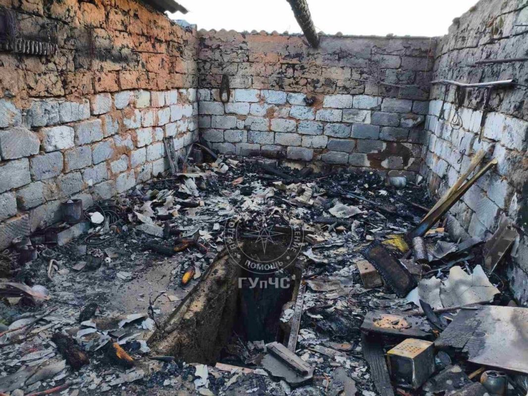 Накануне в Слободзее сгорел гараж