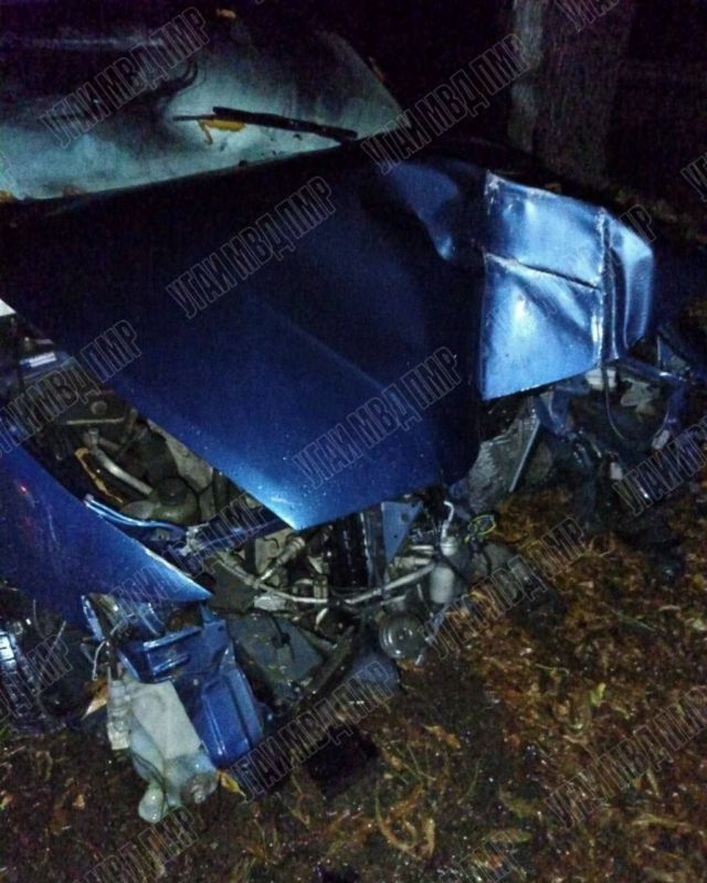 В Чобручах пьяный водитель врезался в опору ЛЭП
