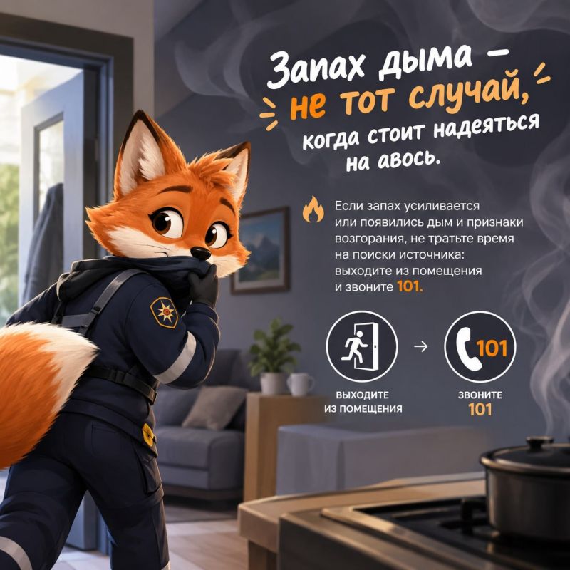 ГУпЧС: запах дыма — не тот случай, когда стоит надеяться на авось