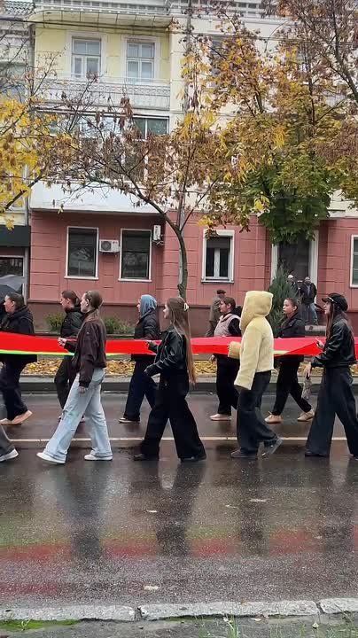Молодёжь Приднестровья взяла в руки флаг ПМР и готовится присоединиться к шествию